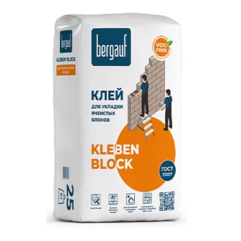 Кладочная смесь Bergauf Kleben Block, 25 кг