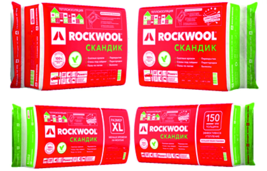 Утеплитель ROCKWOOL ЛайтБаттс Скандик 100*600*800 2,88 м2 0,288 м3 6 шт:  цена, характеристики | Купить Утеплители в Брянске с доставкой - 